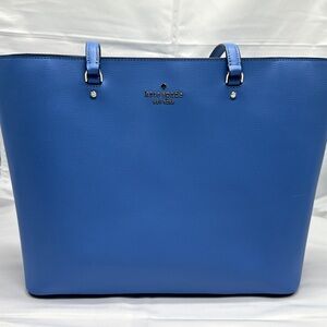 kate spade cobalt blue pebbled leather tote